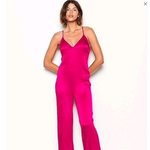 VS- Satin Crepe-back Jumpsuit